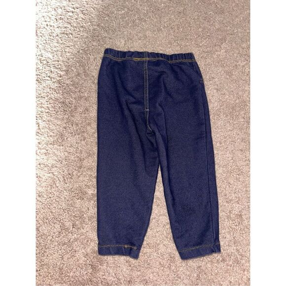 Carters denim looking leggings size 12 mos - Picture 2 of 3